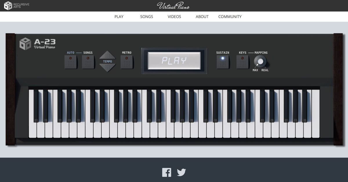 Virtual Piano  Online Piano Game with Interactive Songs